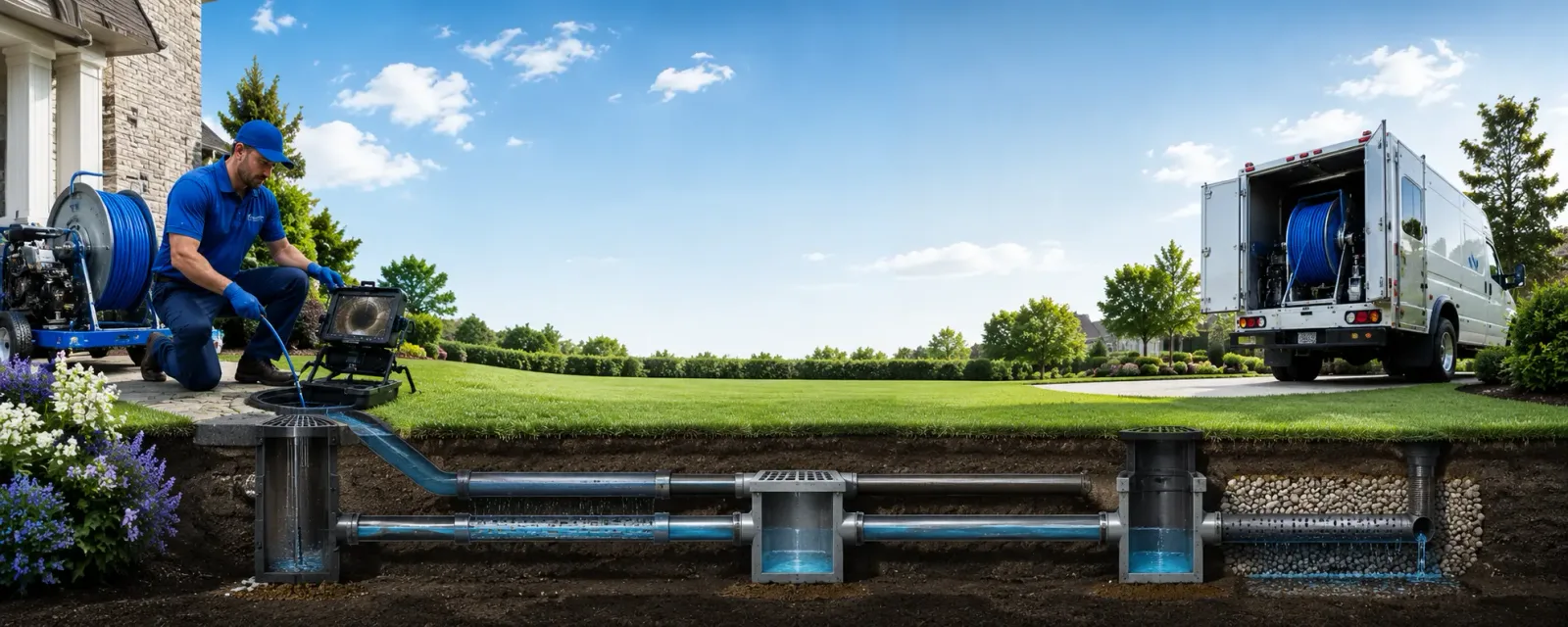 Outdoor drain cleaning information for Bristol, NH